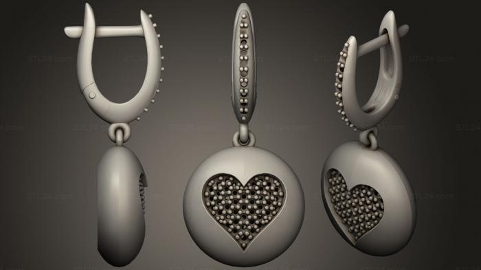 Jewelry (Earrings with Playing Cards 3, JVLR_0385) 3D models for cnc