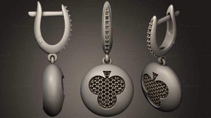 Jewelry (Earrings with Playing Cards39, JVLR_0389) 3D models for cnc