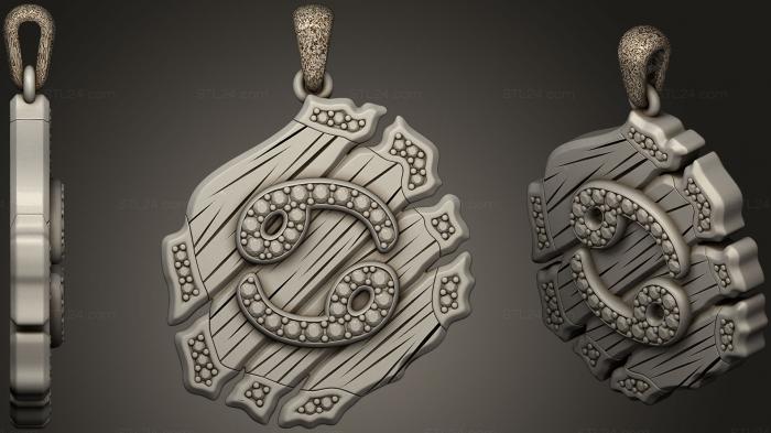 Jewelry Cancer Zodiac Pendant