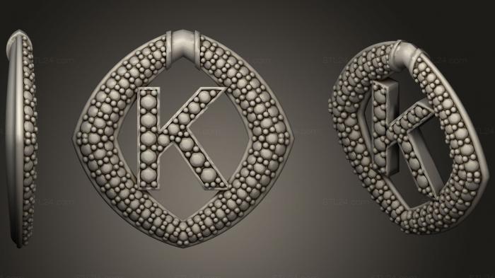 Jewelry Pendant With Letter K 5