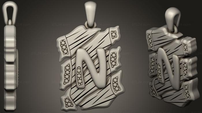 Jewelry Pendant With Letter N 2