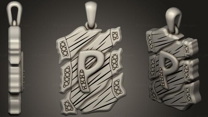 Jewelry Pendant With Letter P 2