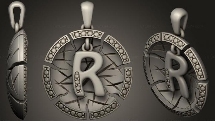 Jewelry Pendant With Letter R 2