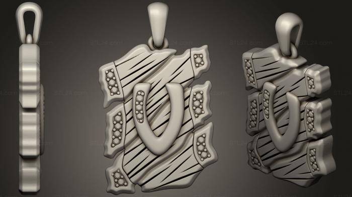 Jewelry Pendant With Letter V 3