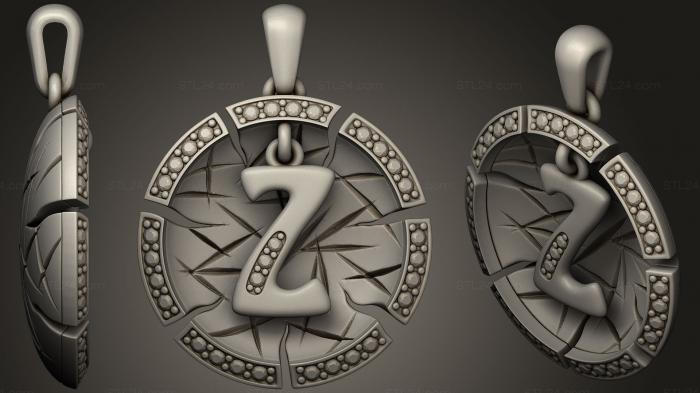 Jewelry Pendant With Letter Z