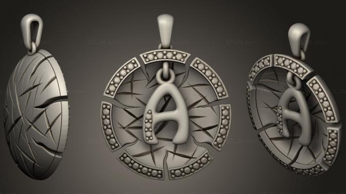 Pendant With Letter A