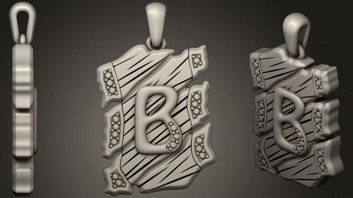 Pendant With Letter B5