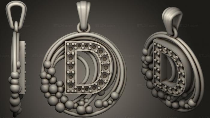 Pendant With Letter D5
