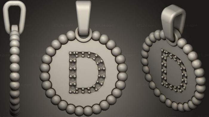 Pendant With Letter D9