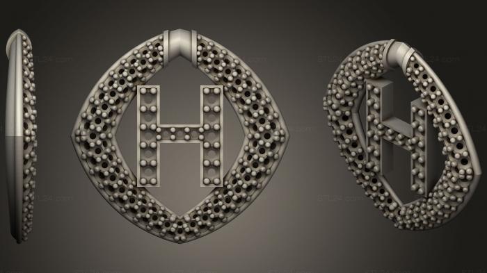 Pendant With Letter H