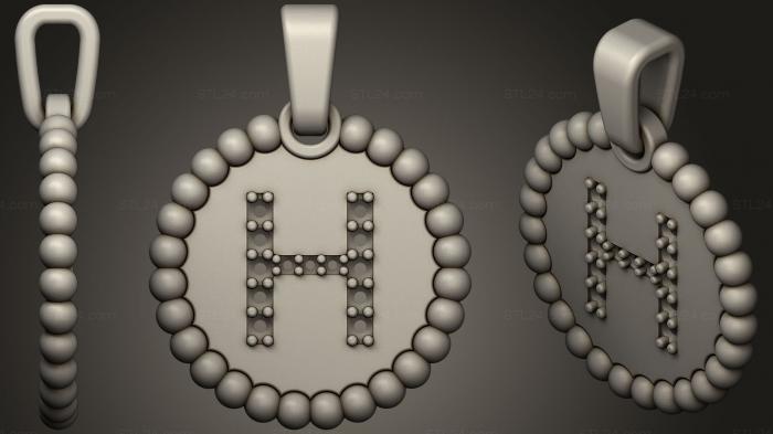Pendant With Letter H75