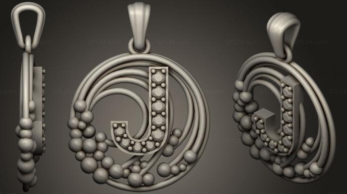 Pendant With Letter J