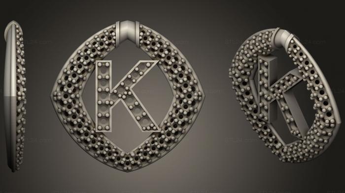 Pendant With Letter K21