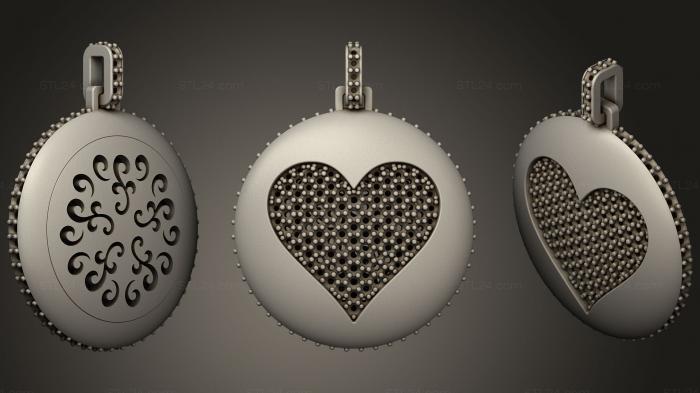 Jewelry (Pendant with Playing Cards 3, JVLR_1087) 3D models for cnc