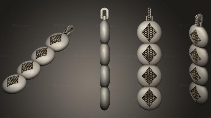 Jewelry (Pendant with Playing Cards 5, JVLR_1088) 3D models for cnc