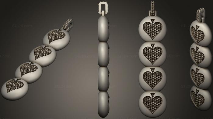 Jewelry (Pendant with Playing Cards38, JVLR_1090) 3D models for cnc