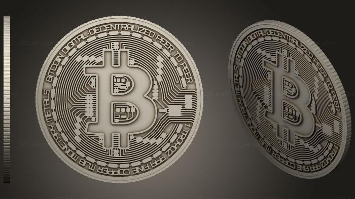 Jewelry (Cryptocurrency bitcoin, JVLR_1241) 3D models for cnc