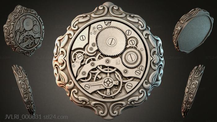 Steampunk Clockwork with Scrolls 3d STL model