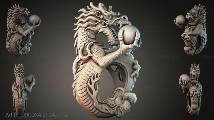 Dragonman with Orb 3D Sculpture 3d STL model