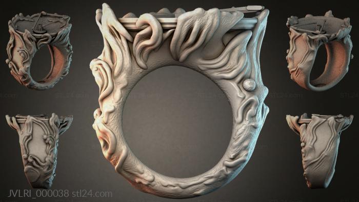 Classic architectural bracket with volute and floral ornament 3d STL model