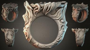 Various jewelry Classic architectural bracket with volute and floral ornament 3d model