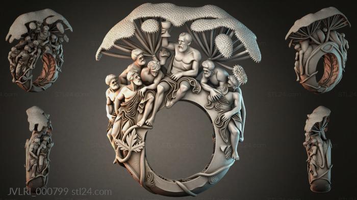 Various jewelry (JVLRI_000799) 3D models for cnc
