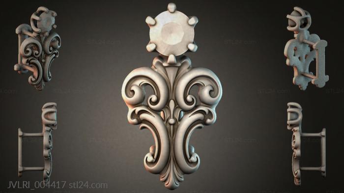 Various jewelry (JVLRI_004417) 3D models for cnc