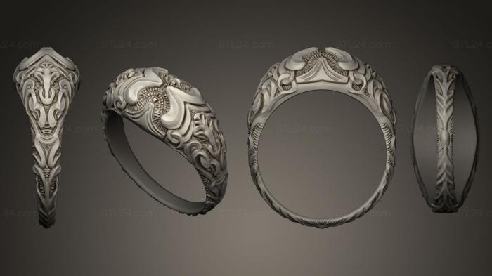 Ювелирные перстни и кольца (Дизайн кольца Domus, JVLRP_0013) 3D модель для ЧПУ станка