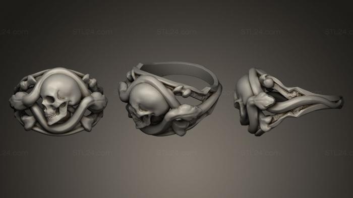 Jewelry rings (Memento Vivere Ring, JVLRP_0025) 3D models for cnc