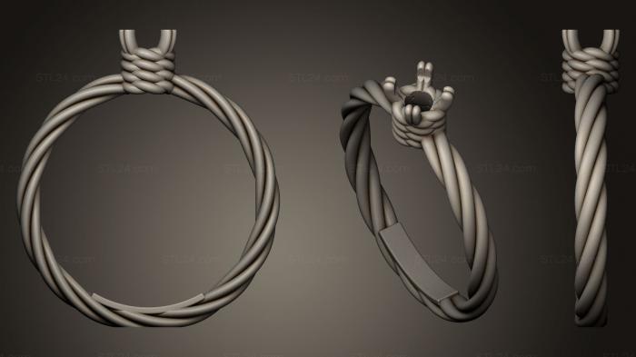 Ювелирные перстни и кольца (Обручальное кольцо 001, JVLRP_0068) 3D модель для ЧПУ станка
