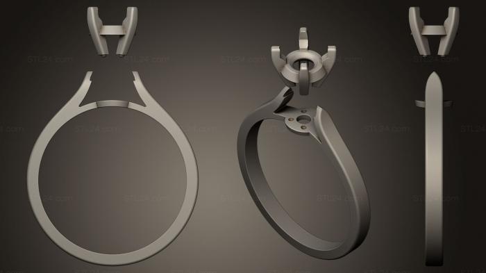 Ювелирные перстни и кольца (Обручальное кольцо 002, JVLRP_0069) 3D модель для ЧПУ станка