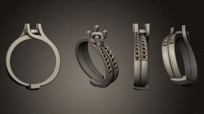 Ювелирные перстни и кольца (Обручальное кольцо 003, JVLRP_0070) 3D модель для ЧПУ станка