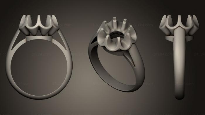 Ювелирные перстни и кольца (Обручальное кольцо 004, JVLRP_0071) 3D модель для ЧПУ станка