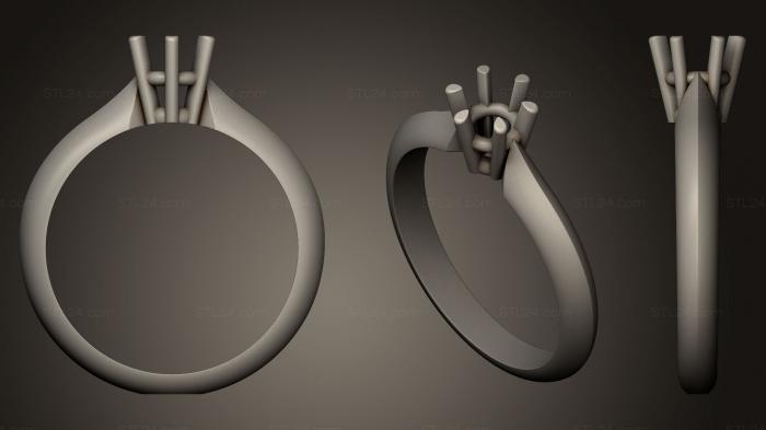 Ювелирные перстни и кольца (Обручальное кольцо 005, JVLRP_0072) 3D модель для ЧПУ станка