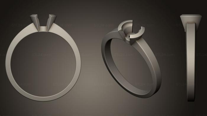 Ювелирные перстни и кольца (Обручальное кольцо 006, JVLRP_0073) 3D модель для ЧПУ станка