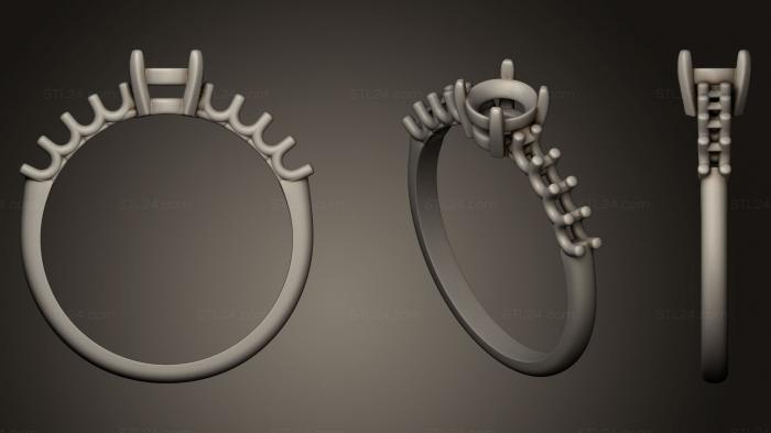 Ювелирные перстни и кольца (Обручальное кольцо 007, JVLRP_0074) 3D модель для ЧПУ станка