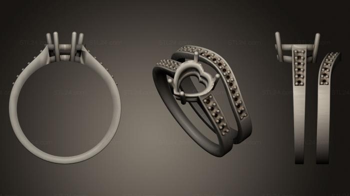 Ювелирные перстни и кольца (Обручальное кольцо 008, JVLRP_0075) 3D модель для ЧПУ станка