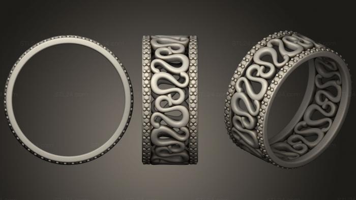 Ювелирные перстни и кольца (Ювелирное кольцо со Знаком Зодиака Лев, JVLRP_0404) 3D модель для ЧПУ станка