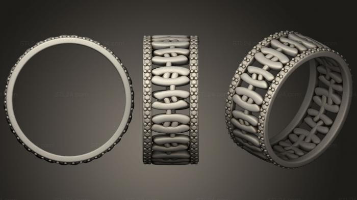 Ювелирные перстни и кольца (Ювелирное кольцо с Кусочками Зодиака, JVLRP_0406) 3D модель для ЧПУ станка