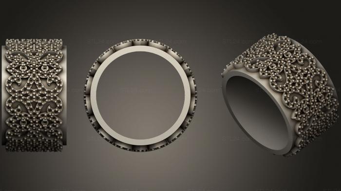 Jewelry rings (Ladies Wedding Bands With Diamonds, JVLRP_0424) 3D models for cnc