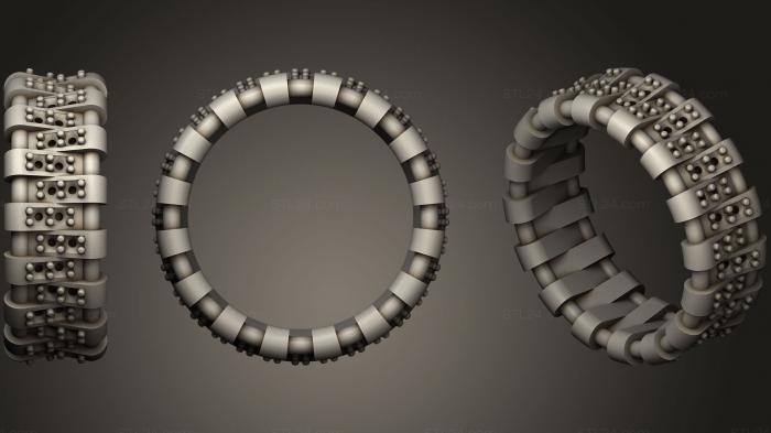 Ювелирные перстни и кольца (Женские обручальные кольца с бриллиантами 01, JVLRP_0425) 3D модель для ЧПУ станка