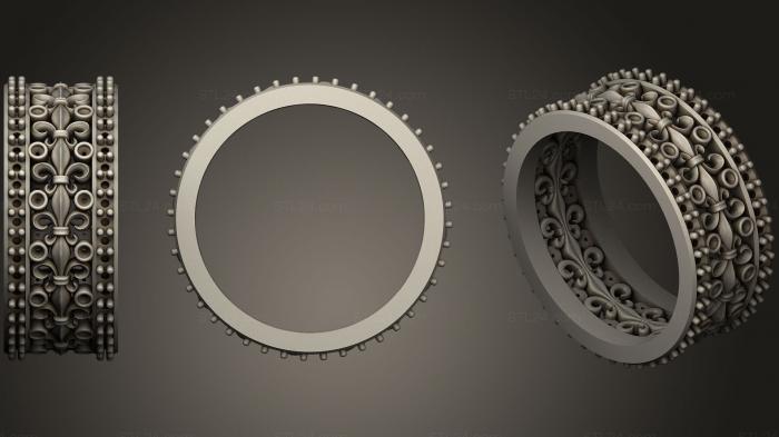 Ювелирные перстни и кольца (Женские обручальные кольца с бриллиантами 2, JVLRP_0426) 3D модель для ЧПУ станка