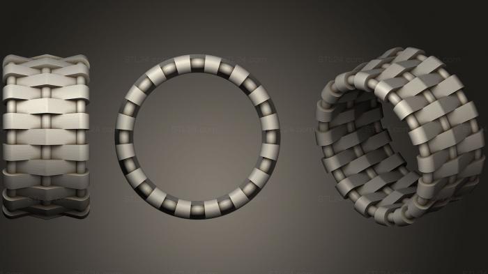 Ювелирные перстни и кольца (Женские Обручальные кольца, JVLRP_0434) 3D модель для ЧПУ станка