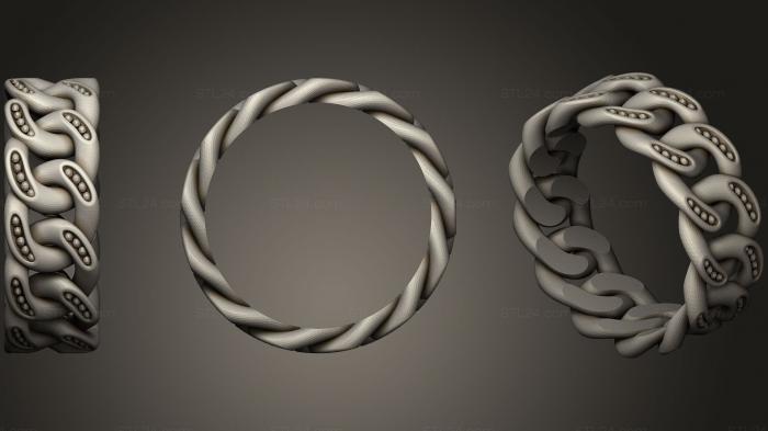 Ювелирные перстни и кольца (Мужское Кубинское кольцо из Бисера Размер10, JVLRP_0449) 3D модель для ЧПУ станка