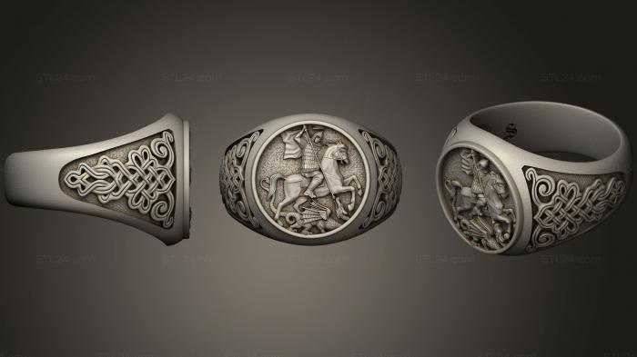 Jewelry rings (Moscow Ring Saint George, JVLRP_0451) 3D models for cnc