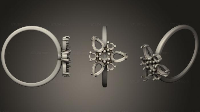 Ювелирные перстни и кольца (КОЛЬЦО ФЬЮЖН ЦВЕТЫ МЯГКИЕ, JVLRP_0756) 3D модель для ЧПУ станка
