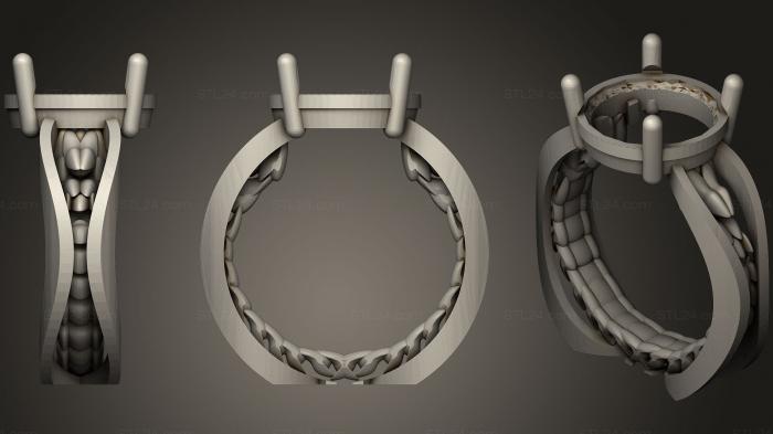 Оправа для зубцов Solares (кольцо) в египетском стиле
