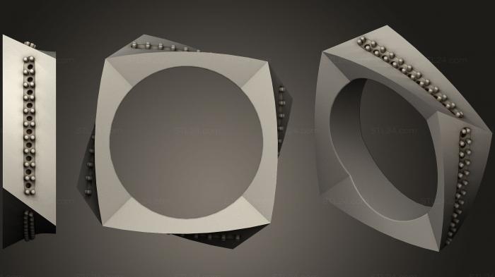 Ювелирные перстни и кольца (Обручальное кольцо с бриллиантами, JVLRP_0874) 3D модель для ЧПУ станка
