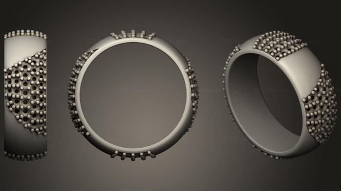Ювелирные перстни и кольца (Обручальное кольцо с бриллиантами 01, JVLRP_0875) 3D модель для ЧПУ станка