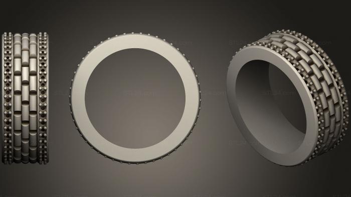Ювелирные перстни и кольца (Обручальное кольцо с бриллиантами2, JVLRP_0877) 3D модель для ЧПУ станка